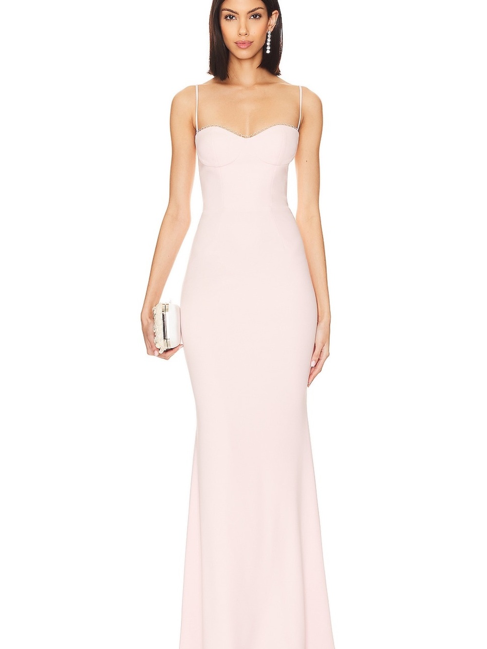 Katie May Yasmin Gown in Blush Light Pink Maxi Formal Dress